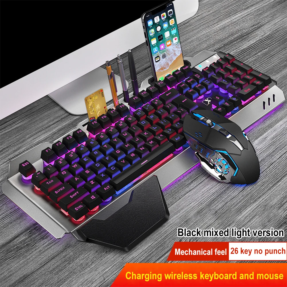 Gaming Keyboard Mouse Combo - K680 Rechargeable 2.4G wireless keyboard and