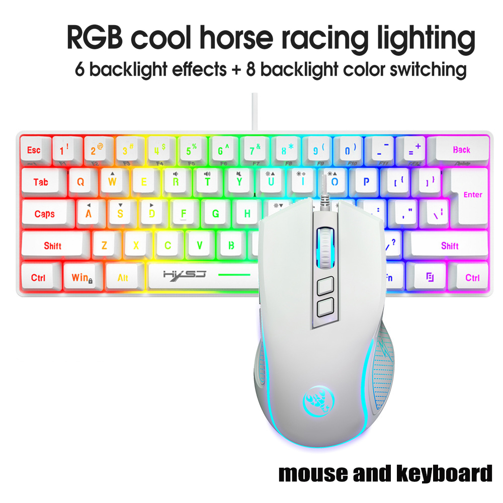 Gaming Keyboard Bundle - Keyboard and Mouse Teclados Kit Gamer