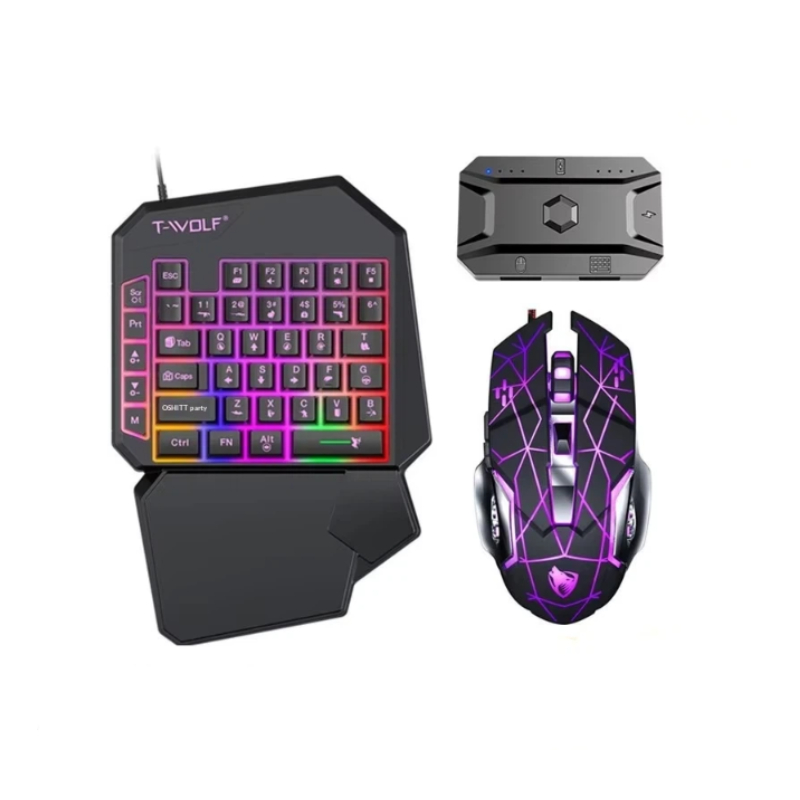 Gaming Keyboard Half - T-Wolf Tf950 5 In 1 One