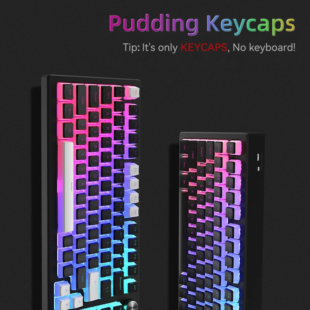 New Pudding PBT Keycaps 129 Ke - Gaming Keyboard And Mouse Set 评论和价格