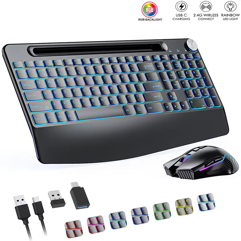 2.4G&Type-C Wireless Keyboard  - Gaming Keyboard And Mouse Set 评论和价格