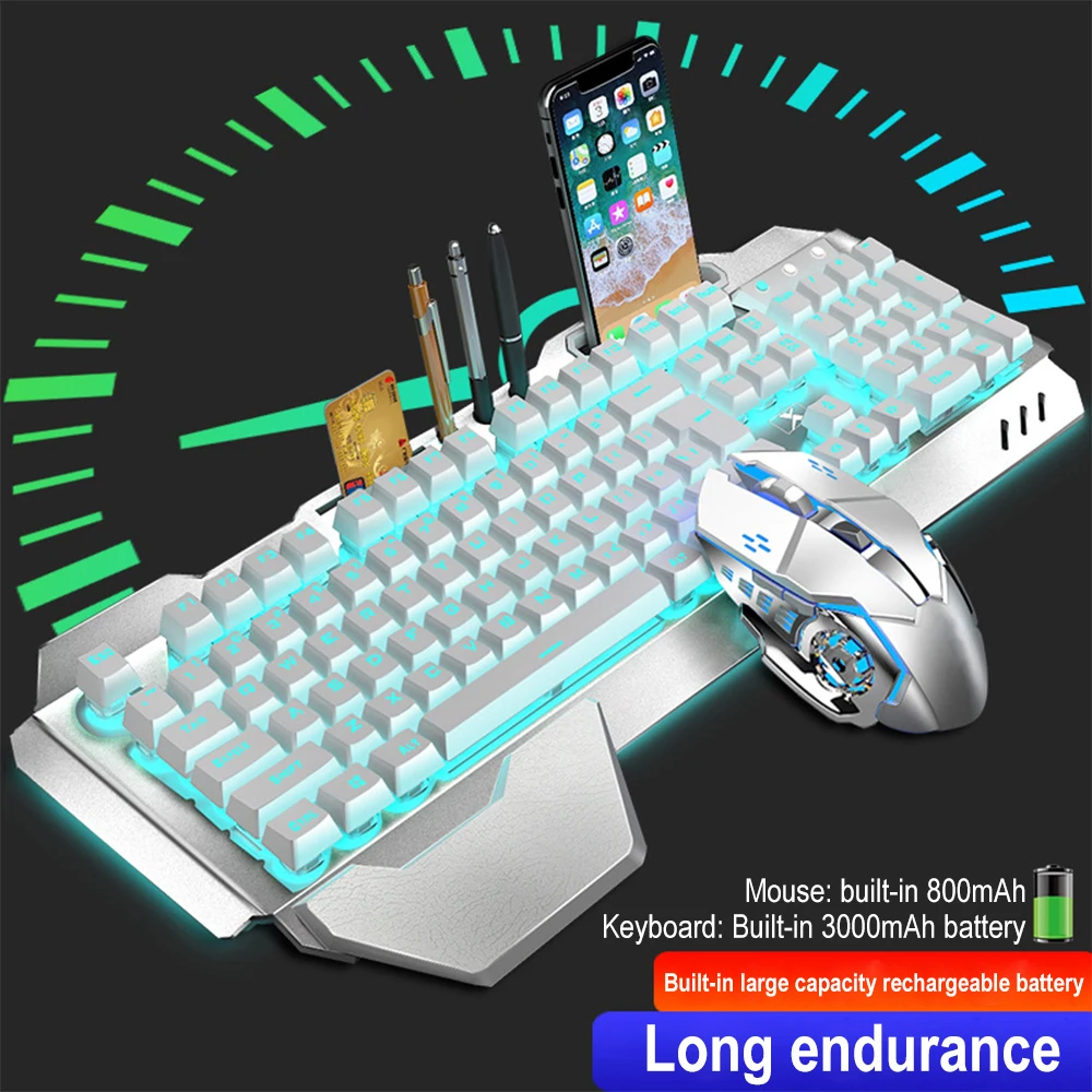 K680 Rechargeable 2.4G wireles - Gaming Keyboard Mouse Combo 评论和价格