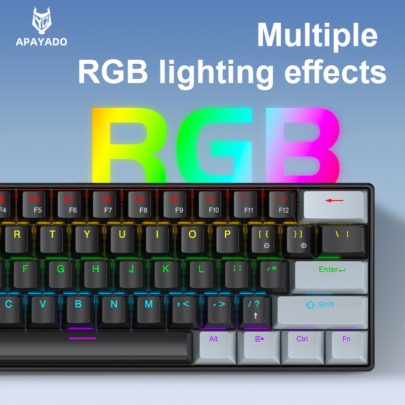 APAYADO K61 Mini Mechanical Ke - Gaming Keyboard Half 评论和价格