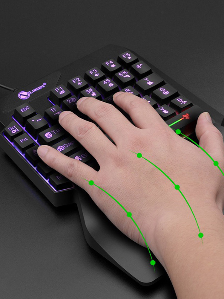 Mechanical One-Handed Light Ga - Gaming Keyboard Half 评论和价格