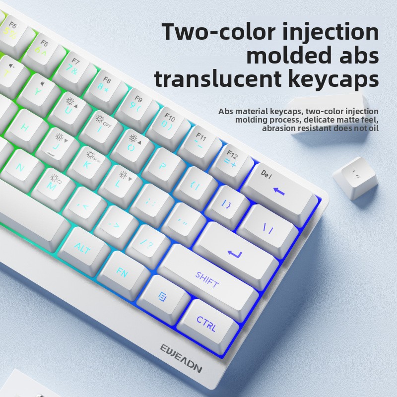 61 keys wireless Mini keyboard - Gaming Keyboard No Noise 评论和价格