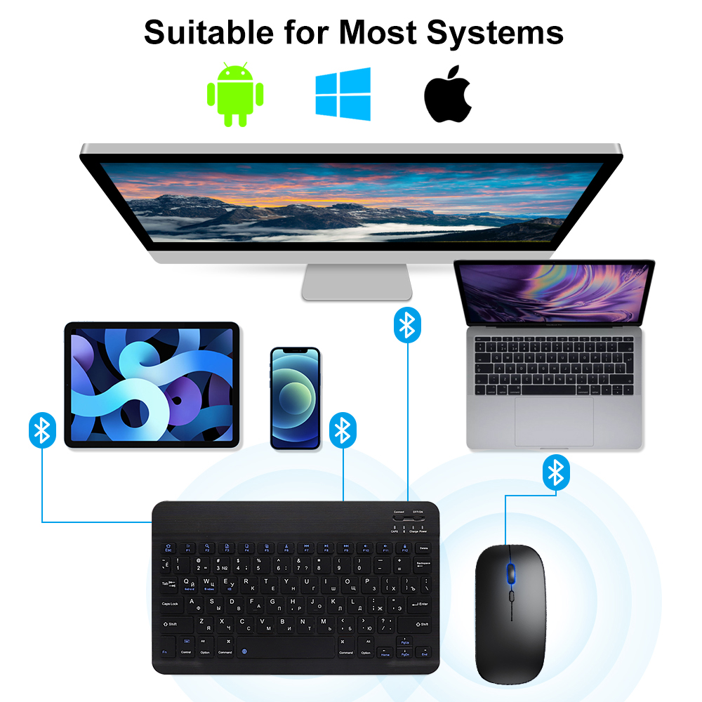 Bluetooth Keyboard and Mouse F - Gaming Keyboard And Mouse Set 评论和价格