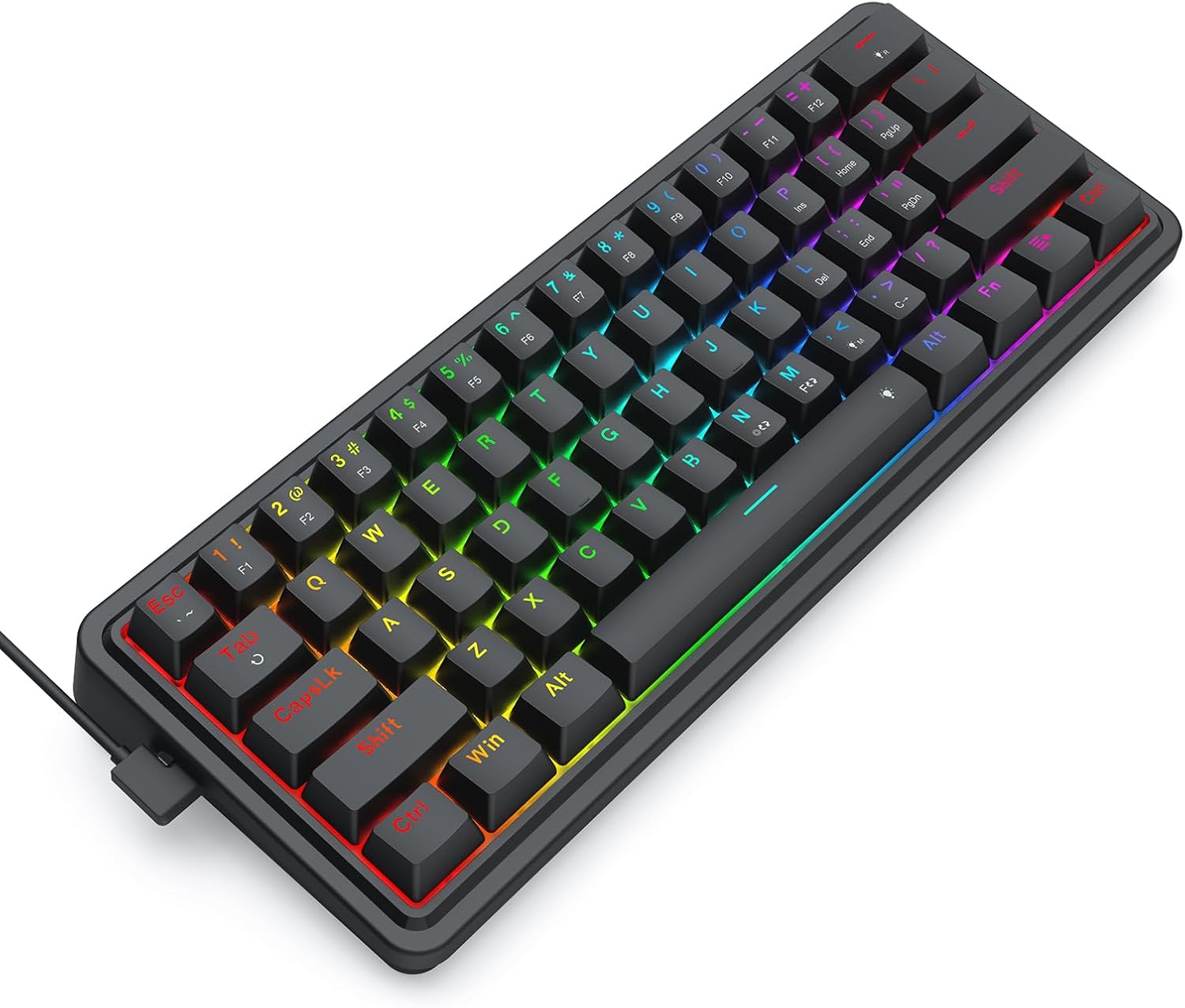 Redragon K722 60% Wired Gasket - Gaming Keyboard No Noise 评论和价格
