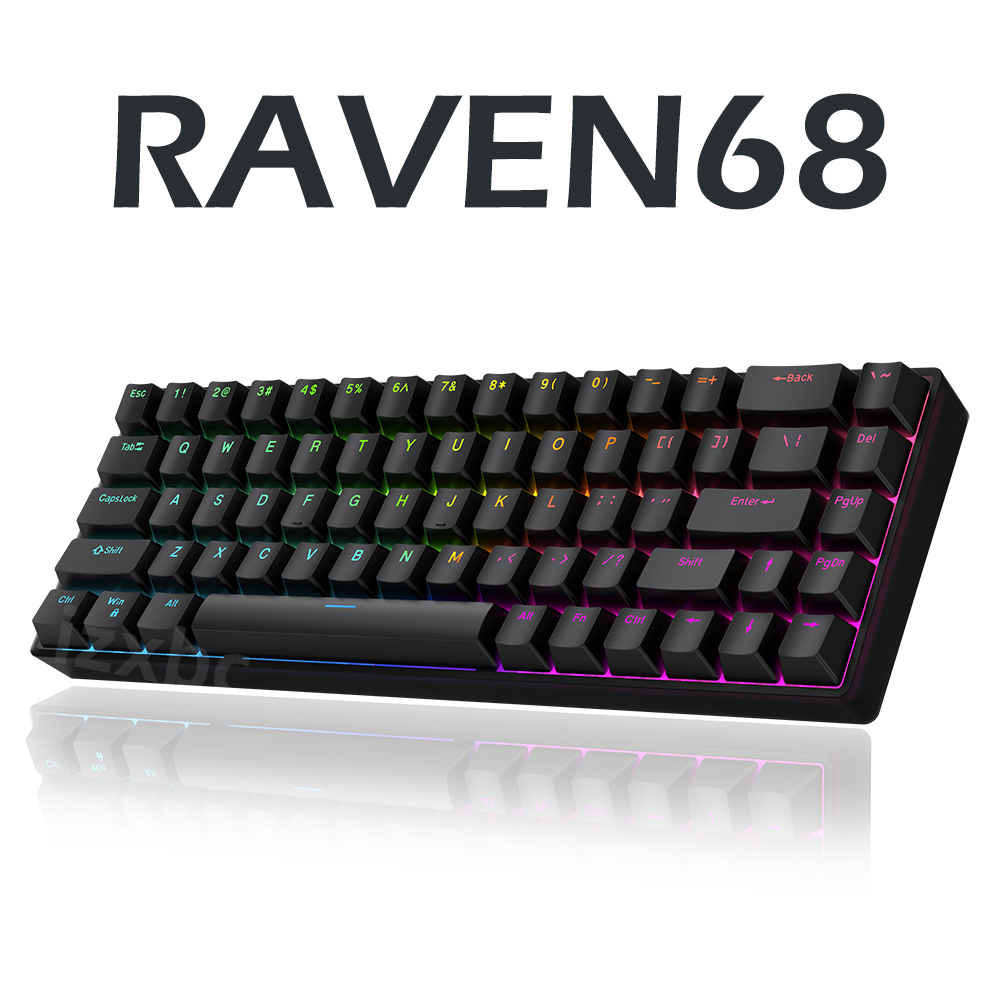 Raven68 Wired Mechanical Keybo - Gaming Keyboard Half 评论和价格
