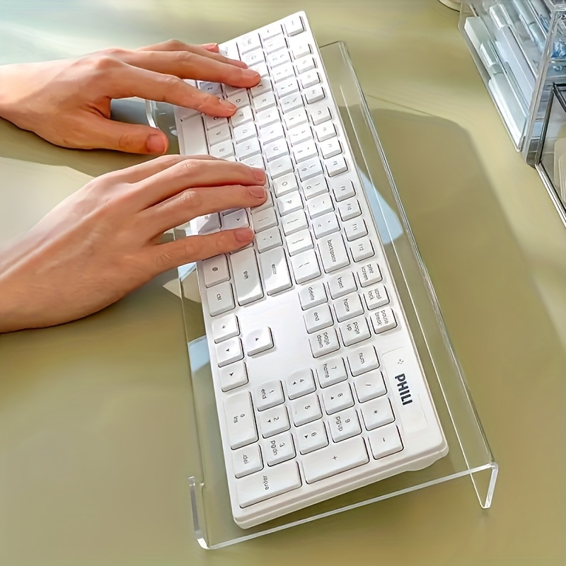 Acrylic keyboard stand, transp - Keyboard Gaming Transparent 评论和价格