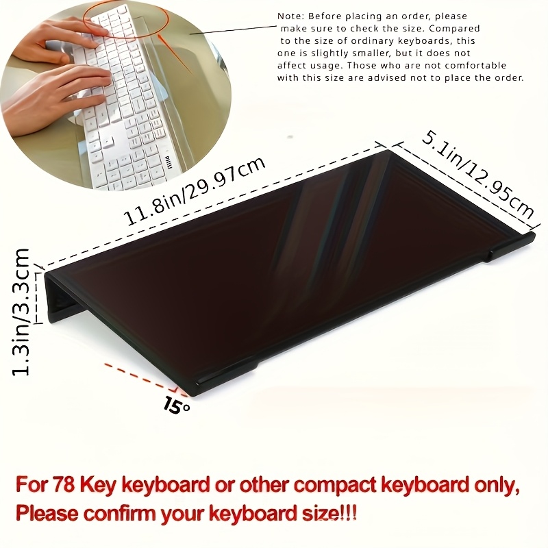 Acrylic keyboard stand, transp - Keyboard Gaming Transparent 评论和价格