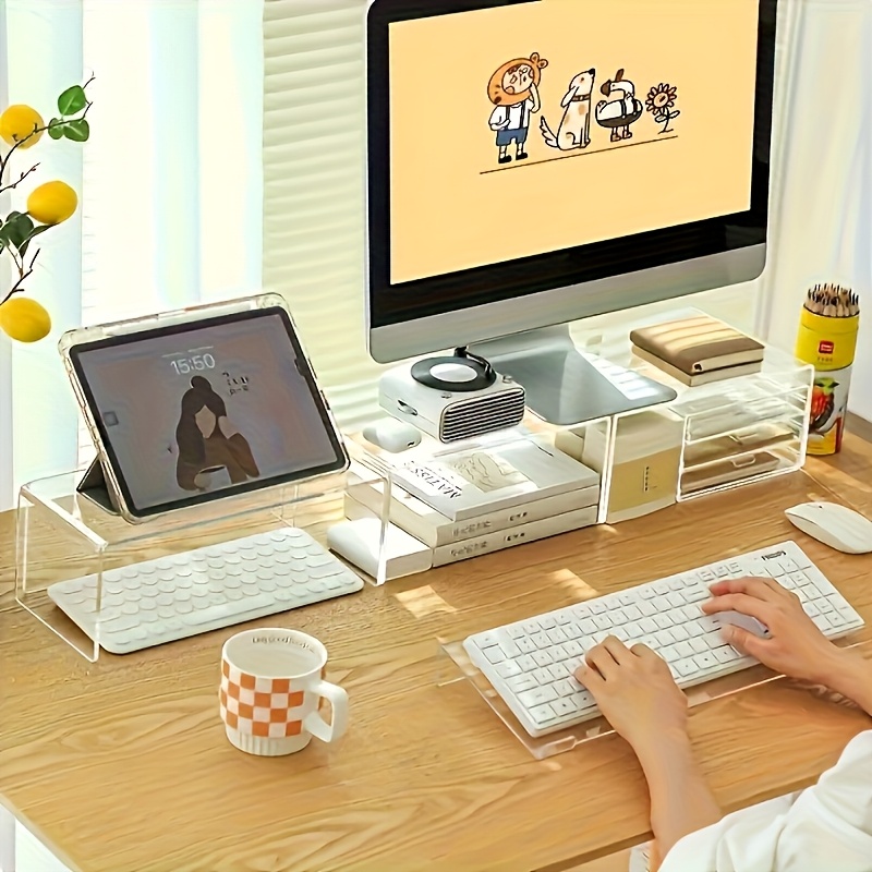 Acrylic keyboard stand, transp - Keyboard Gaming Transparent 评论和价格
