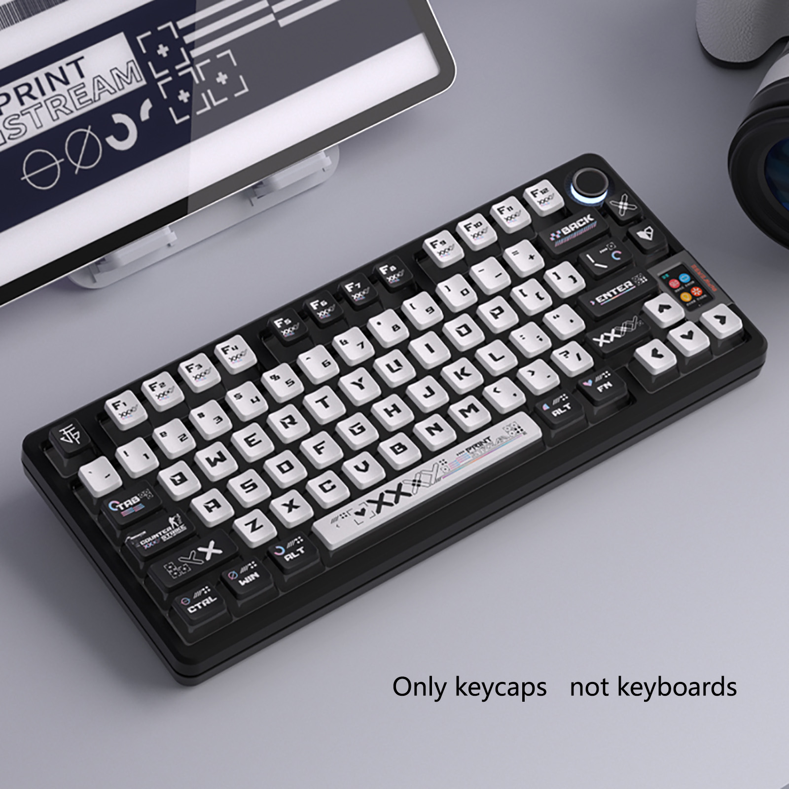 122 Keys Black White Pudding T - Keyboard Gaming Transparent 评论和价格
