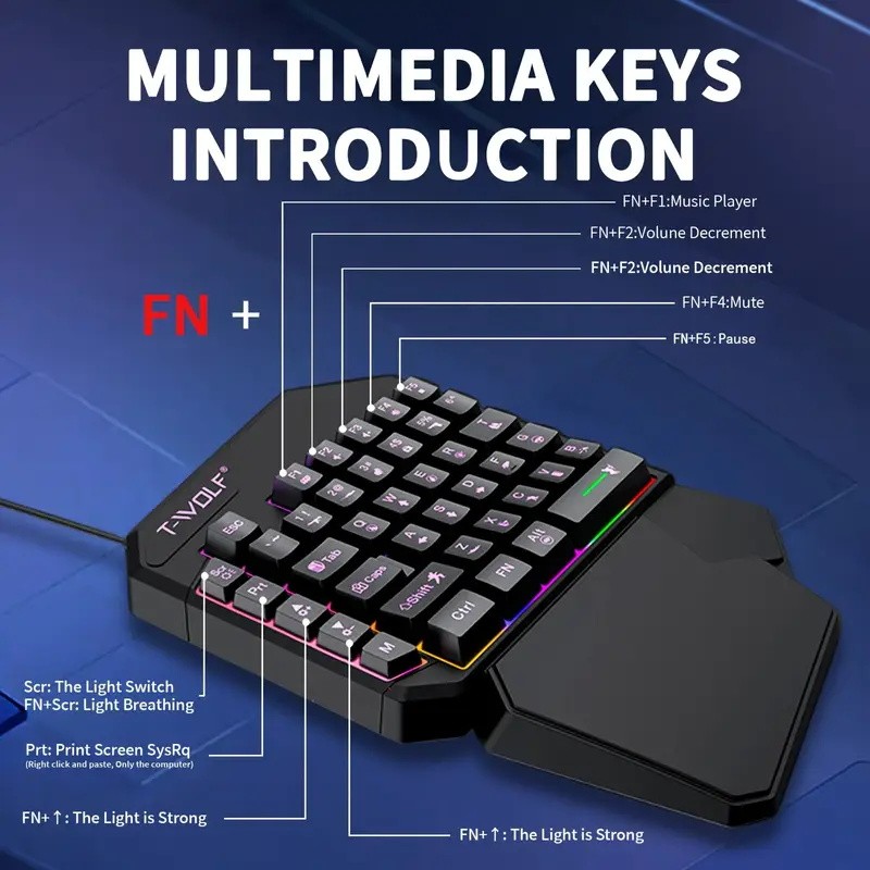 FocusOnPC TF900 2-in-1 Mobile  - Gaming Keyboard Bundle 评论和价格