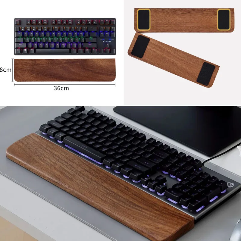 Solid Wood Keyboard Palm Rest  - Gaming Keyboard Mouse Combo 评论和价格