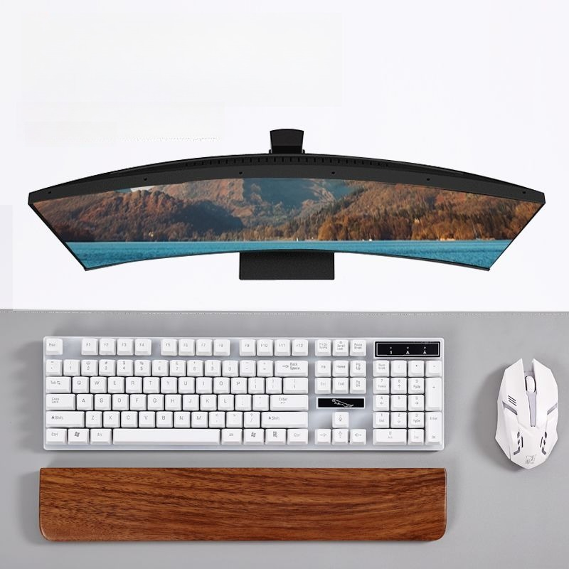 Solid Wood Keyboard Palm Rest  - Gaming Keyboard Mouse Combo 评论和价格