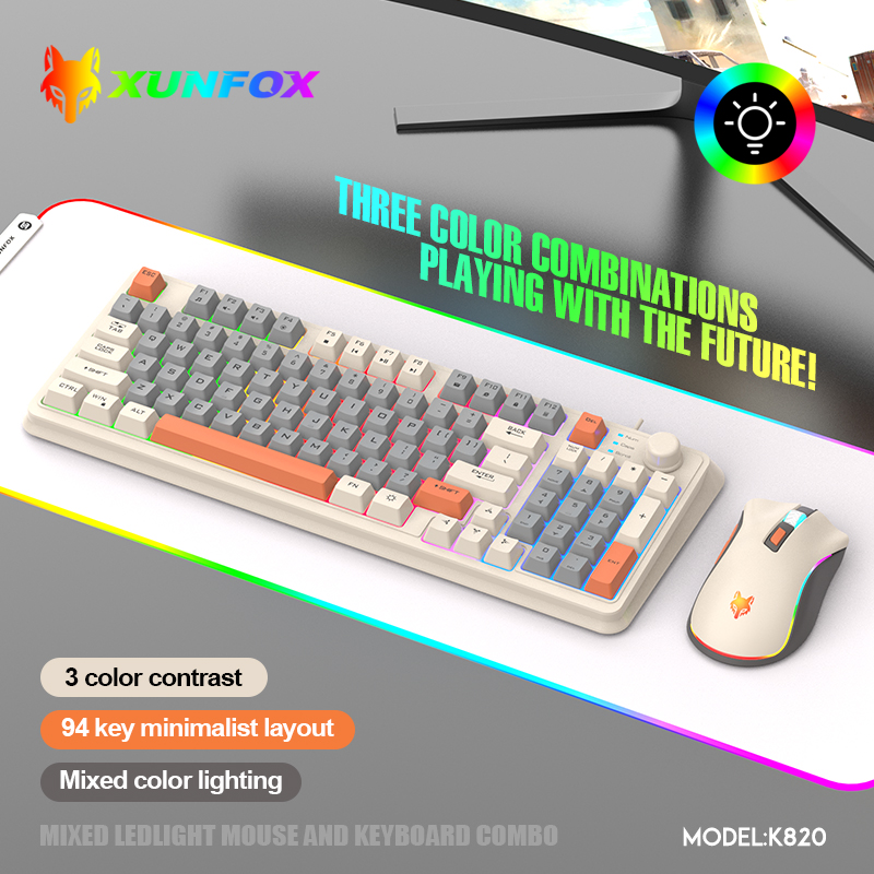K820 USB Wired Game Keyboard M - Gaming Keyboard Bundle 评论和价格
