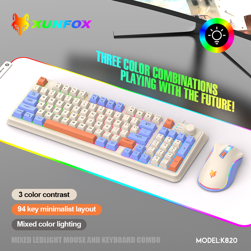 K820 USB Wired Game Keyboard M - Gaming Keyboard Bundle 评论和价格