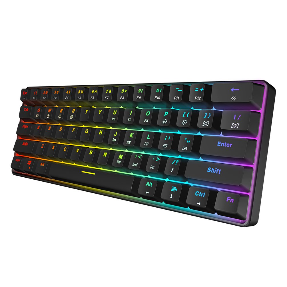 SKYLOONG GK61 Mini Portable 60 - Gaming Keyboard Bundle 评论和价格