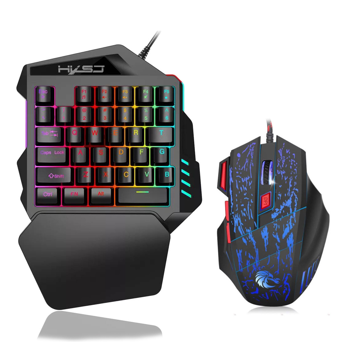35-key film colorful one-hande - Gaming Keyboard Half 评论和价格