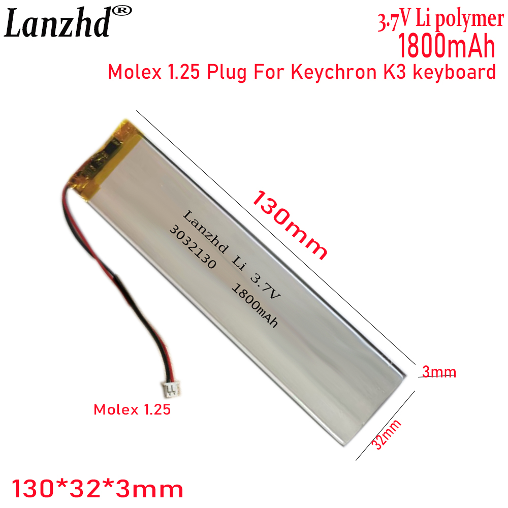 1-20 Pcs 3032130 3.7V 1800mAh  - Gaming Keyboard Tester 评论和价格
