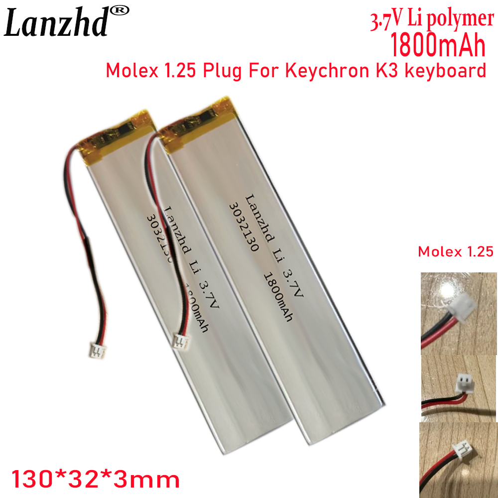 1-20 Pcs 3032130 3.7V 1800mAh  - Gaming Keyboard Tester 评论和价格