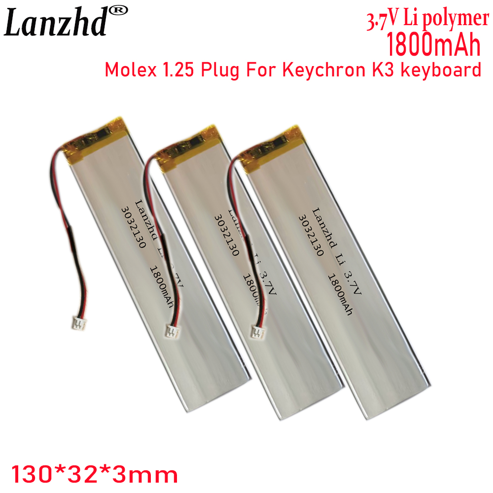 1-20 Pcs 3032130 3.7V 1800mAh  - Gaming Keyboard Tester 评论和价格