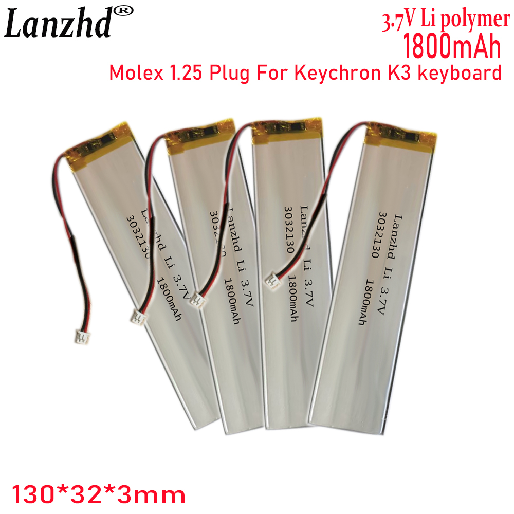 1-20 Pcs 3032130 3.7V 1800mAh  - Gaming Keyboard Tester 评论和价格