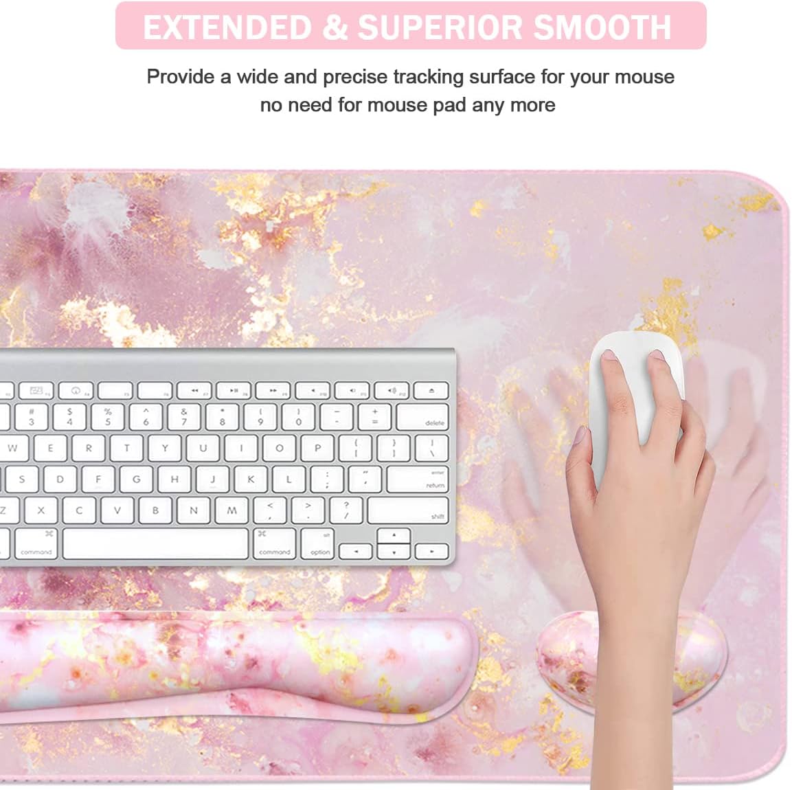 Large Gaming Mouse Pad with Ke - Gaming Keyboard And Mouse Set 评论和价格