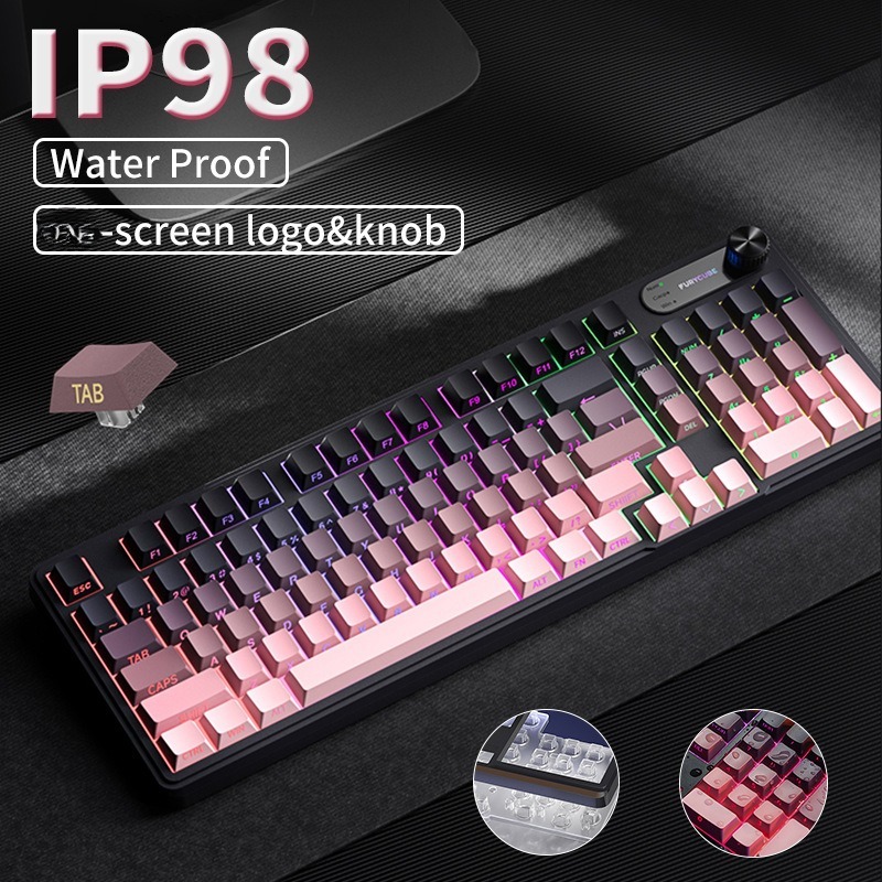 RGB IP98 teclado low profille  - Gaming Keyboard Ip98 评论和价格