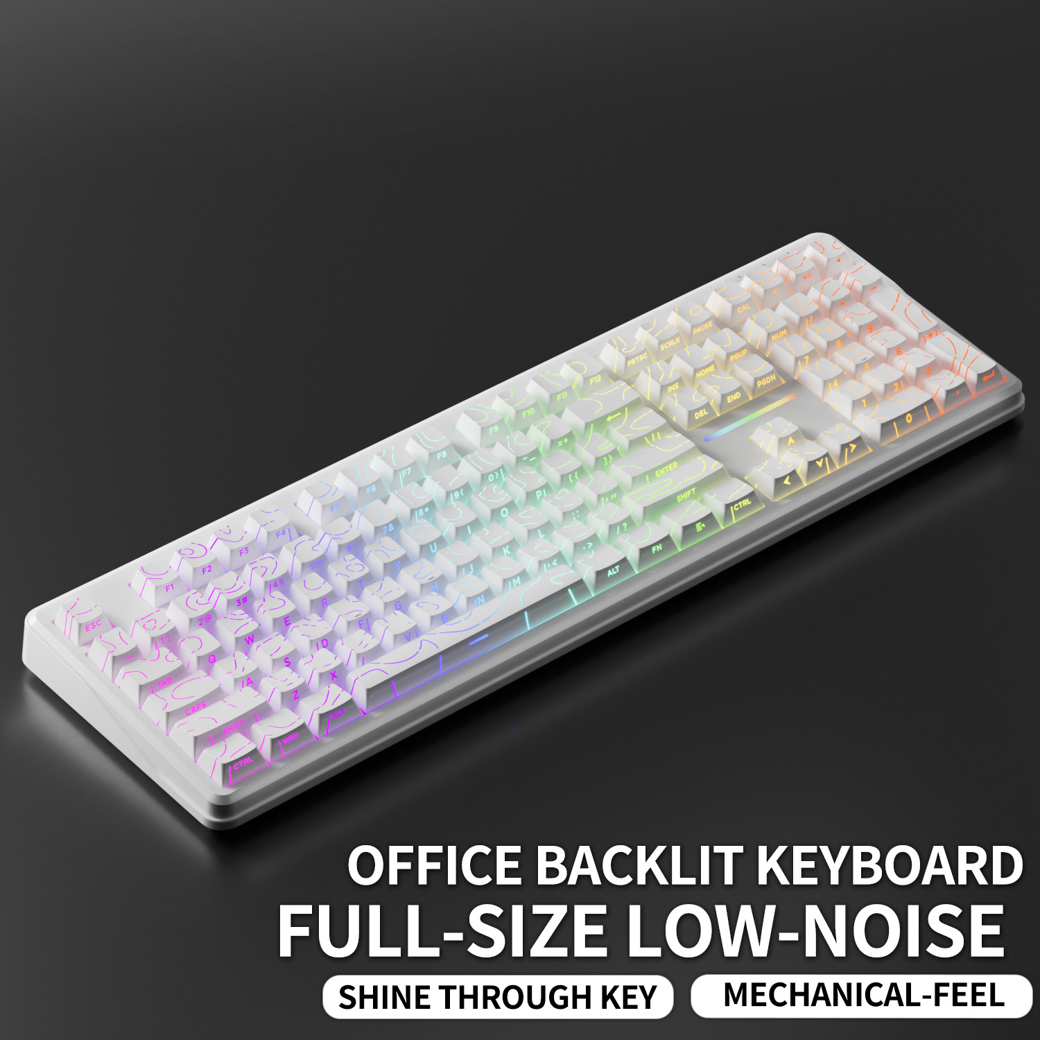 V108 Pro Wired & Wireless Keyb - Gaming Keyboard No Noise 评论和价格